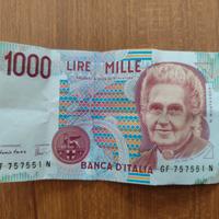 Banconota da mille lire 