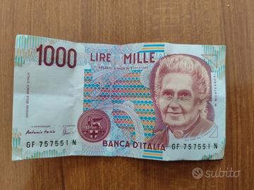 Banconota da mille lire 