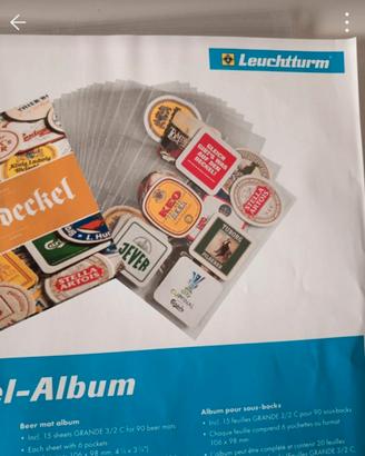Fogli porta sottobicchieri per collezione