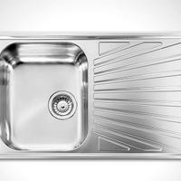 LAVELLO COMETA 79x50 INOX SATINATO + RUBINETTO