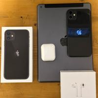 iPhone 11 Nero +iPad + Airpods