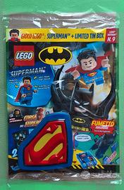LEGO MINIFIGURES SUPERMAN TIN BOX LOGO SIGILLATA
