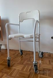 Sedia a rotelle per doccia
