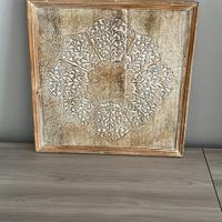 Quadro legno 60 × 60 intarsiato