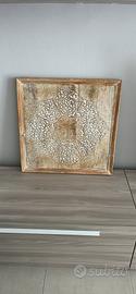 Quadro legno 60 × 60 intarsiato