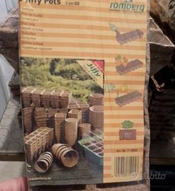 Vasetti in fibra di torba. . 468 pezzi. 