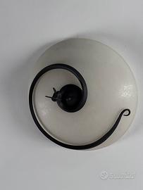 Plafoniera ferro battuto