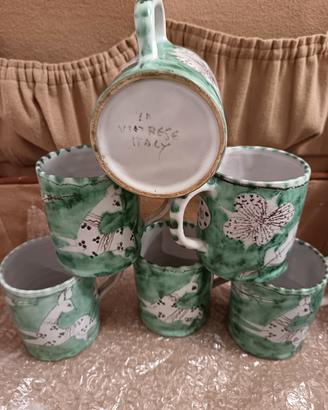 Tazze in ceramica Vim Rese Italy Vietri 6 PZ