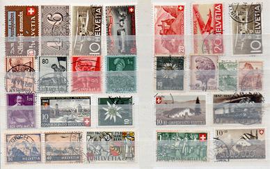 SVIZZERA - FRANCOBOLLI