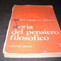 Storia del pensiero filosofico volume primo di Per