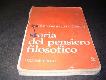 Storia del pensiero filosofico volume primo di Per