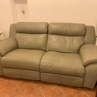Divano Relax in pelle Poltronesofà 3 Posti