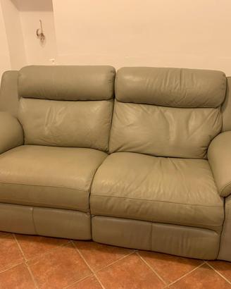 Divano Relax in pelle Poltronesofà 3 Posti