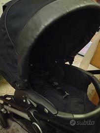 trio peg Perego colore blu navy e kit bassinet