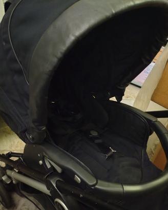 trio peg Perego colore blu navy e kit bassinet
