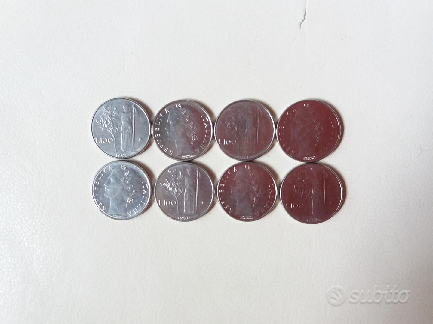 Monete 100 Lire piccole "Minerva" 1990, 1991 - Collezionismo In vendita ...