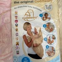 Telo bagno neonato in bamboo mani liberr Cuddledry