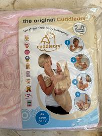 Telo bagno neonato in bamboo mani liberr Cuddledry