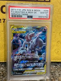 Pokemon psa 10 mew & mewtwo gx tag team