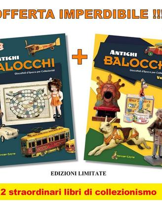 2 rari libri ANTICHI BALOCCHI vol1-2 Giocattoli