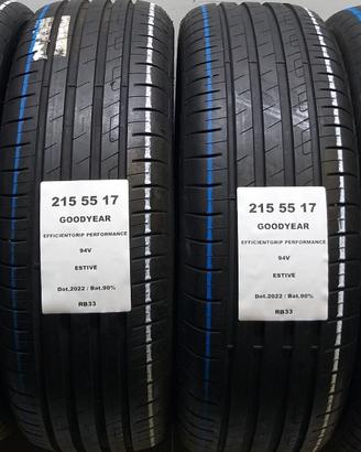 4 GOMME 215 55 17 GOODYEAR RB33