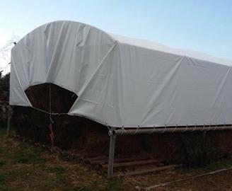 Per coprire o ricovero teloni usati in pvc