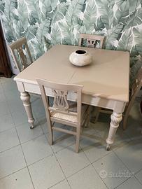 tavolo stile inglese con 4 sedie Milano