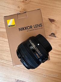 Obiettivo AF-S Nikkor 50mm f/1.8 G lens Nikon