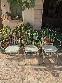 Sedie giardino vintage