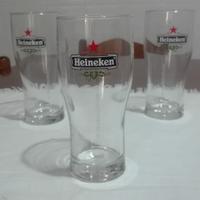 Tre bicchieri birra Heineken