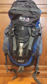 Zaino 45 l. multifunzionale da trekking, montagna