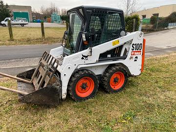 BOBCAT S 100 double speed TARGATA cabina CHIUSA