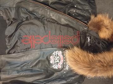 pelle pelle fur leather jacket