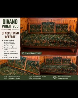 Divano dei primi 900