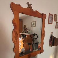Specchio in legno pino di Svezia