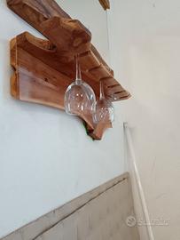 Porta calici in ginepro