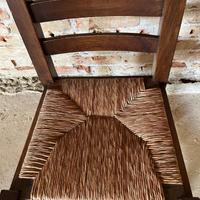 Sedie impagliate in legno massello