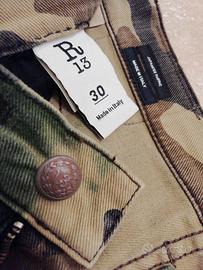 👖R13 JEANS DENIM MIMETICO UOMO PANTALONI 30/44