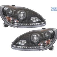 FARI XENON MERCEDES CLASSE S W220 02-05 FONDO NERO