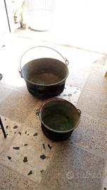 Conche in rame d'epoca