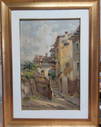 Anacleto (Cleto) Moiraghi anni 30. Olio su tela