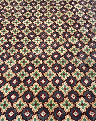 Cementine di recupero stile liberty 20x20