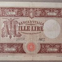 RARA MILLE 1000 LIRE GRANDE M BARBETTI 22/11/1947