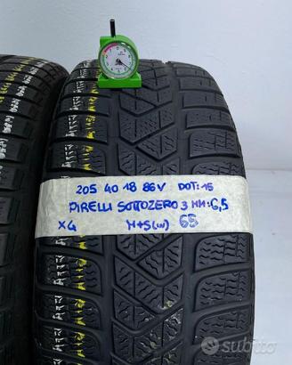 Gomme Usate Varie Marche 205 40 18- 80% Invernali
