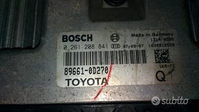 Kit ECU Yaris 1.0 2007 1 KR FE 0 261 208 841