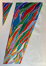 Piero Dorazio - "Composizione" 1983