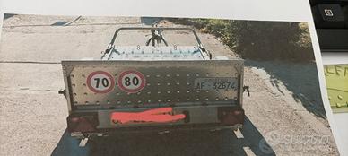 Rimorchio trasporto cose con rampa di risalita