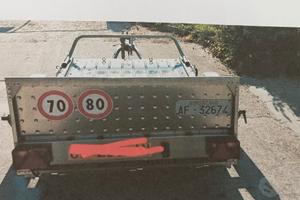 Rimorchio trasporto cose con rampa di risalita