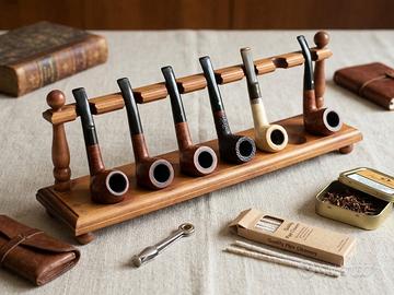 Portapipe da 7 posti in legno
