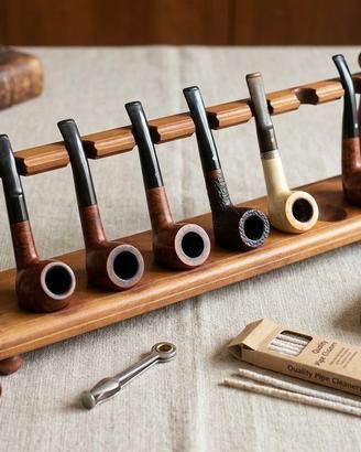 Portapipe da 7 posti in legno